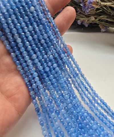 4 MM Faset Ceyt Kalsedon Taşı