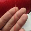 0.8 MM Kırmızı Esnek Lastikli Misina 1 Metre - Görsel 3