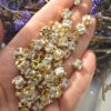 7x6 MM Beyaz Baget Taşlı Altın Kaplama Silindir - Görsel 4