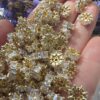 10x4 MM Beyaz Baget Taşlı Altın Kaplama Silindir - Görsel 3