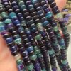 8x5 MM Rondela Mor Mavi Madagaskar Akik Taşı - Görsel 2