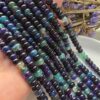 8x5 MM Rondela Mor Mavi Madagaskar Akik Taşı
