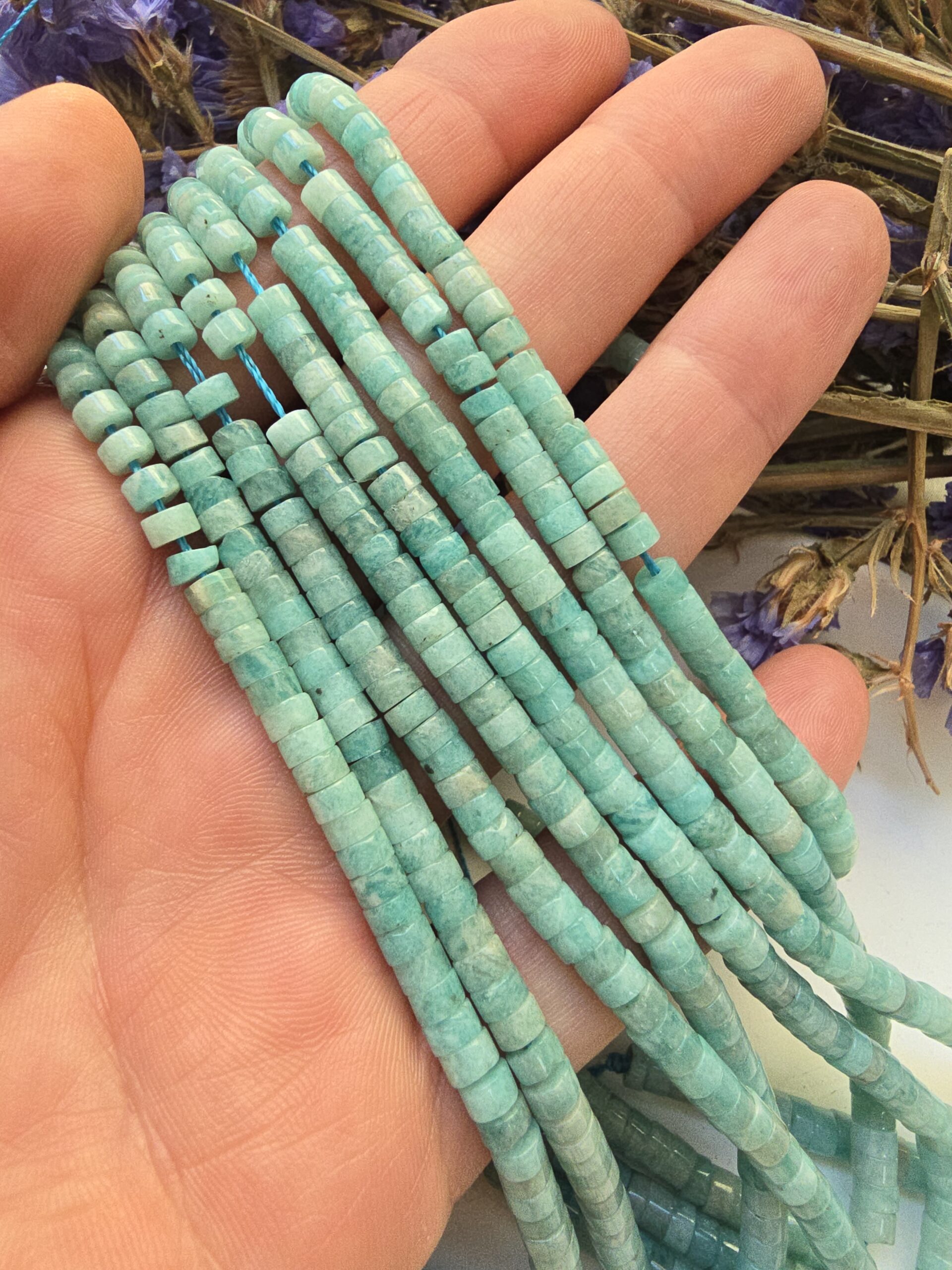 4x2 MM Rondela Amazonit Taşı