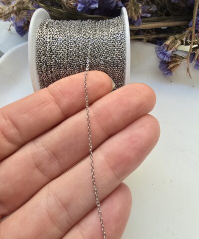 SF 225 Çelik Gümüş Renkli Zincir Steel 100 Metre Toptan