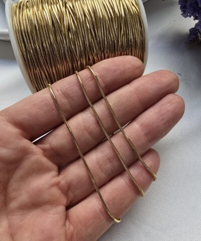 Alternative view of 1 MM Alın Kaplama Yılan Model Çelik Takı Zinciri
