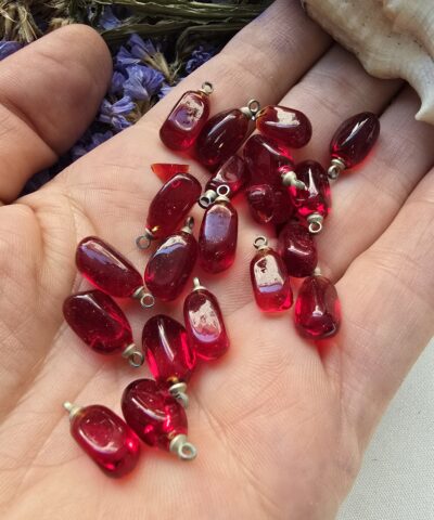 Murano Nar Tanesi Cam Obje Charm