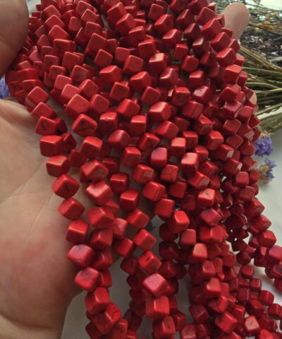 Alternative view of 6x6 MM Kırmızı Küp Turkuaz Doğal Taş