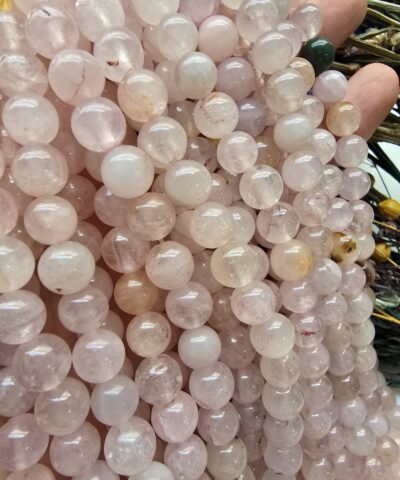 8 MM Gül Kuvars Küre Ceyt Doğal Taş