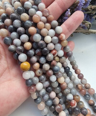 8 MM Küre Şahin Gözü Renkli Ceyt Kuvars Taşı