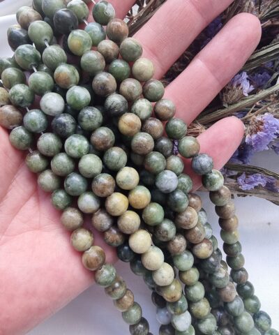 8 MM Yeşim Küre Ceyt Doğal Taşı