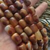 10x14 MM Oval Silindir Yemen Ateş Akik Taşı - Görsel 3