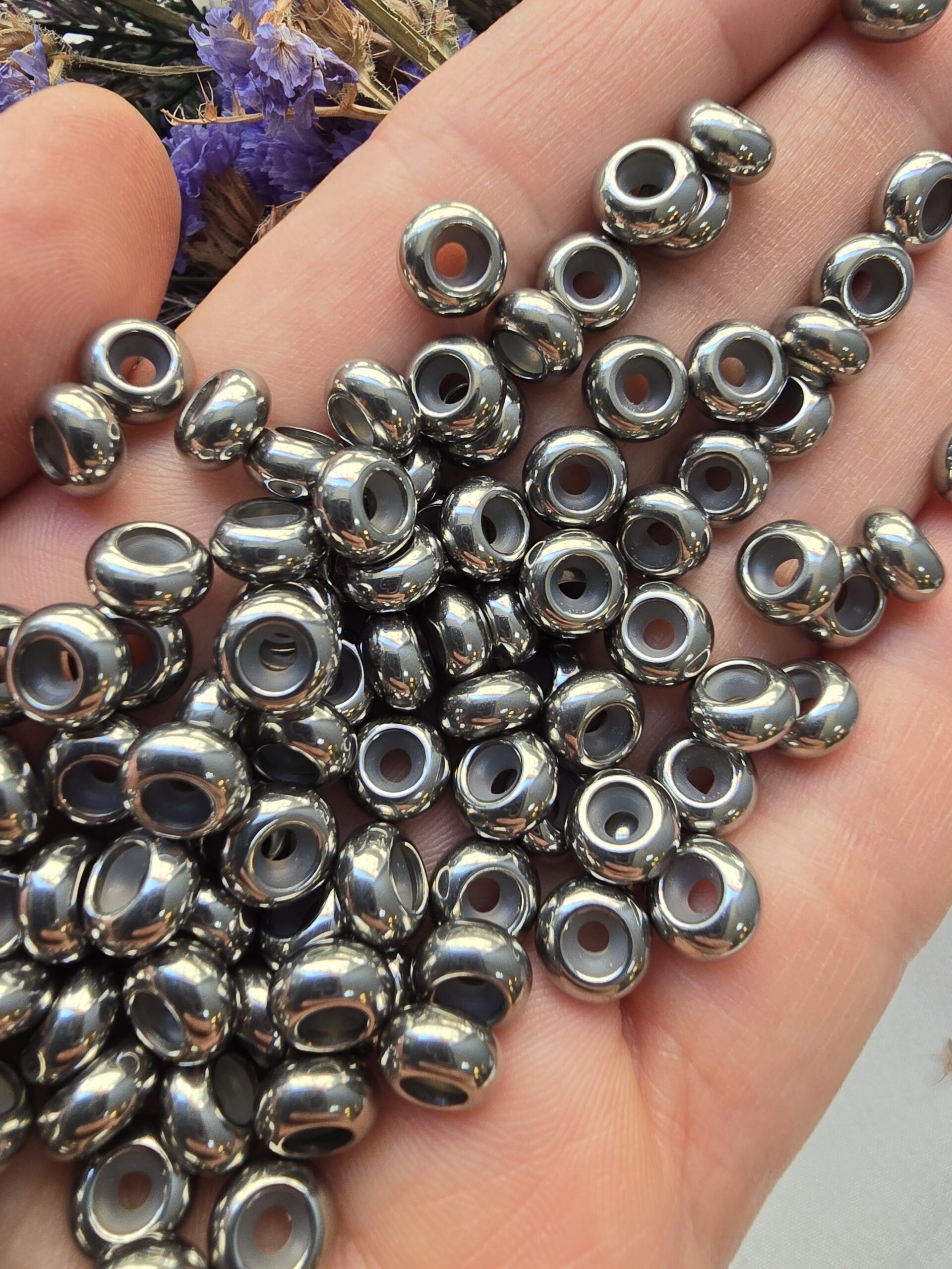 8 MM Gümüş Çelik Silikonlu Stoper - Görsel 3