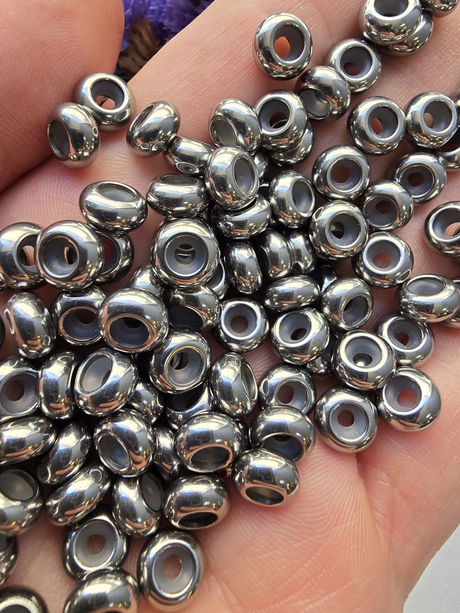 8 MM Gümüş Çelik Silikonlu Stoper - Görsel 2