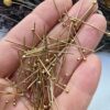 30 MM Top Başlı Altın Renkli Çelik Takı Civisi