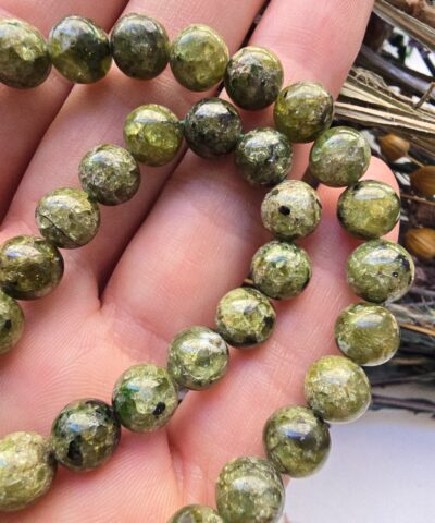8 MM AAA Peridot Dizi Doğal Taşlar