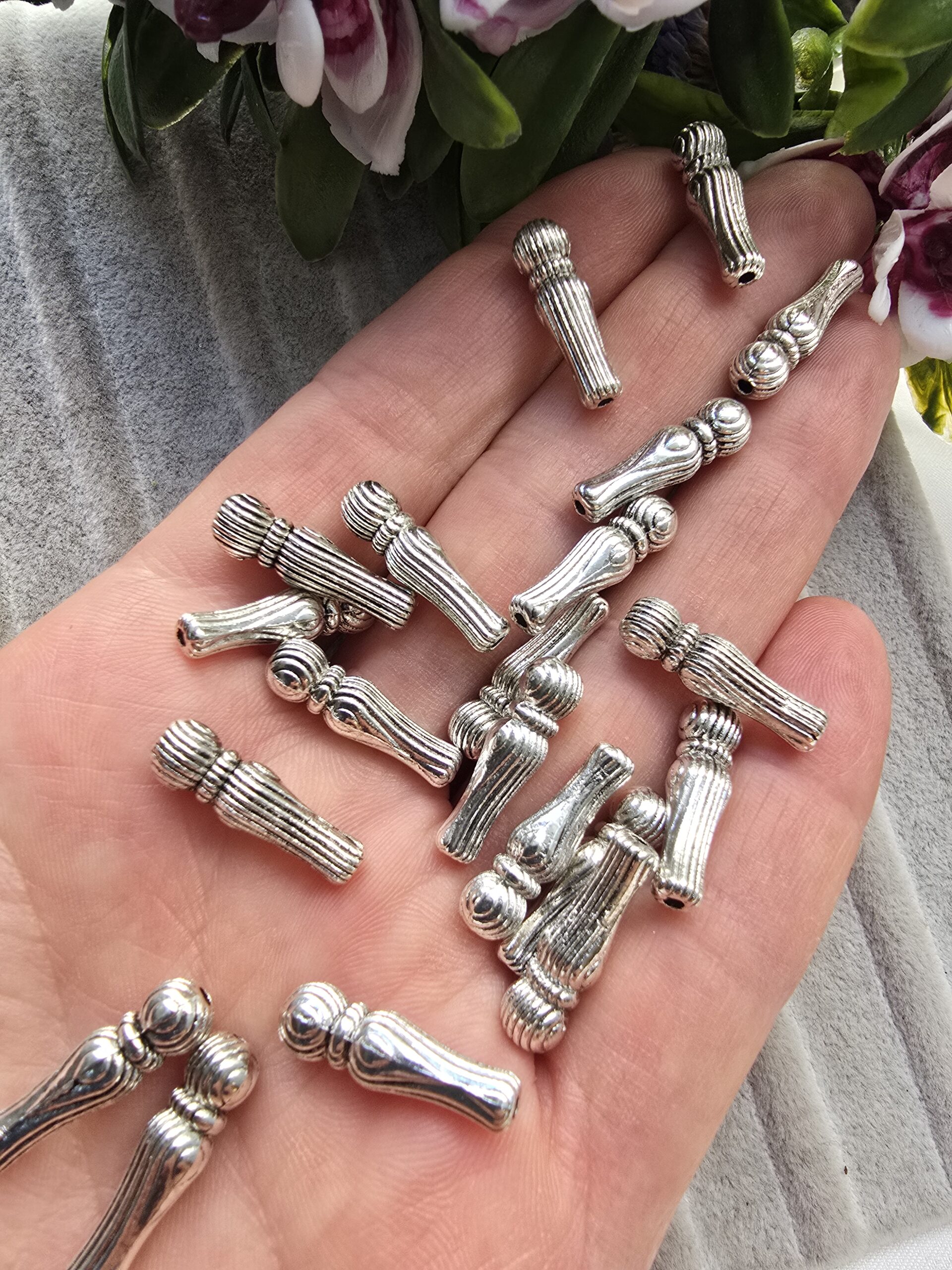Cizgili Metal Tesbih İmamesi