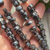 6-7 MM Amorf Şekilli Füme Hematit Doğal Taş - Görsel 3