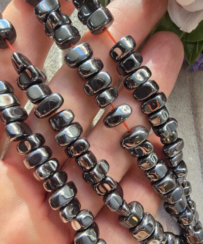 6-7 MM Amorf Şekilli Füme Hematit Doğal Taş - Görsel 3