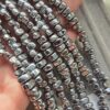 6-7 MM Amorf Şekilli Gümüş Hematit Doğal Taş - Görsel 3