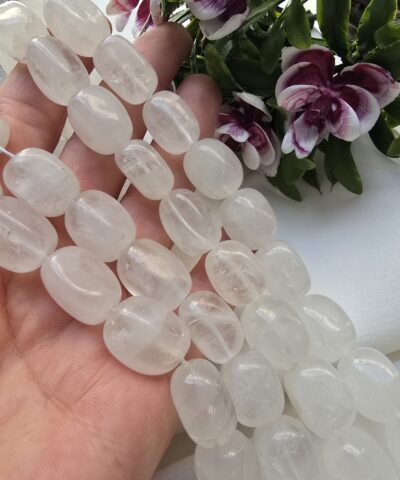 12x18 MM Oval Tambur Kristal Kuvars Taşı