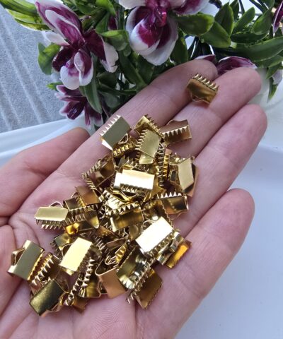 10 MM Altın Kaplama Çelik Timsah Kapama
