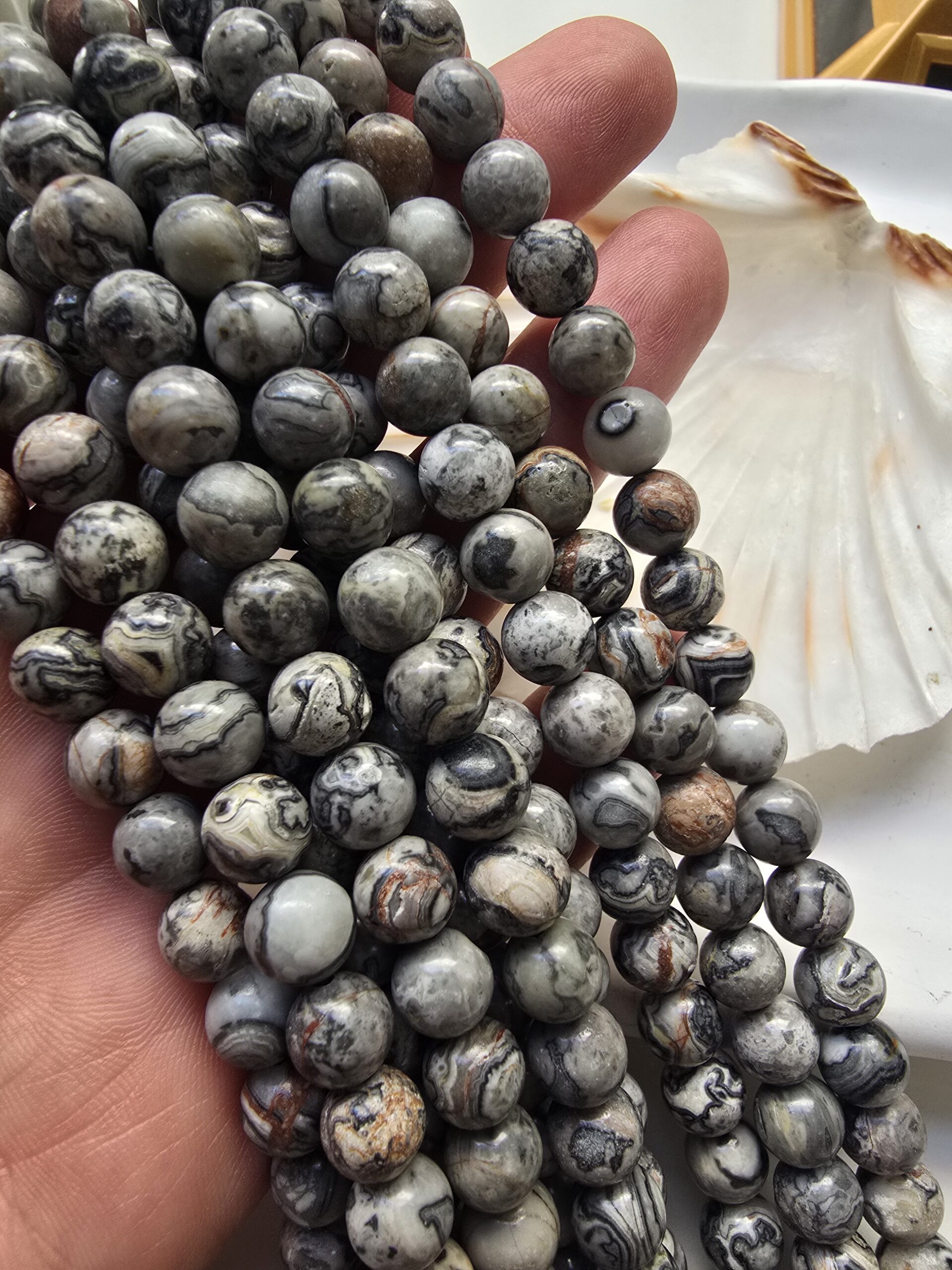 8 MM Çöl Gülü Doğal Jasper Taşı - Görsel 2