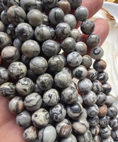 8 MM Çöl Gülü Doğal Jasper Taşı