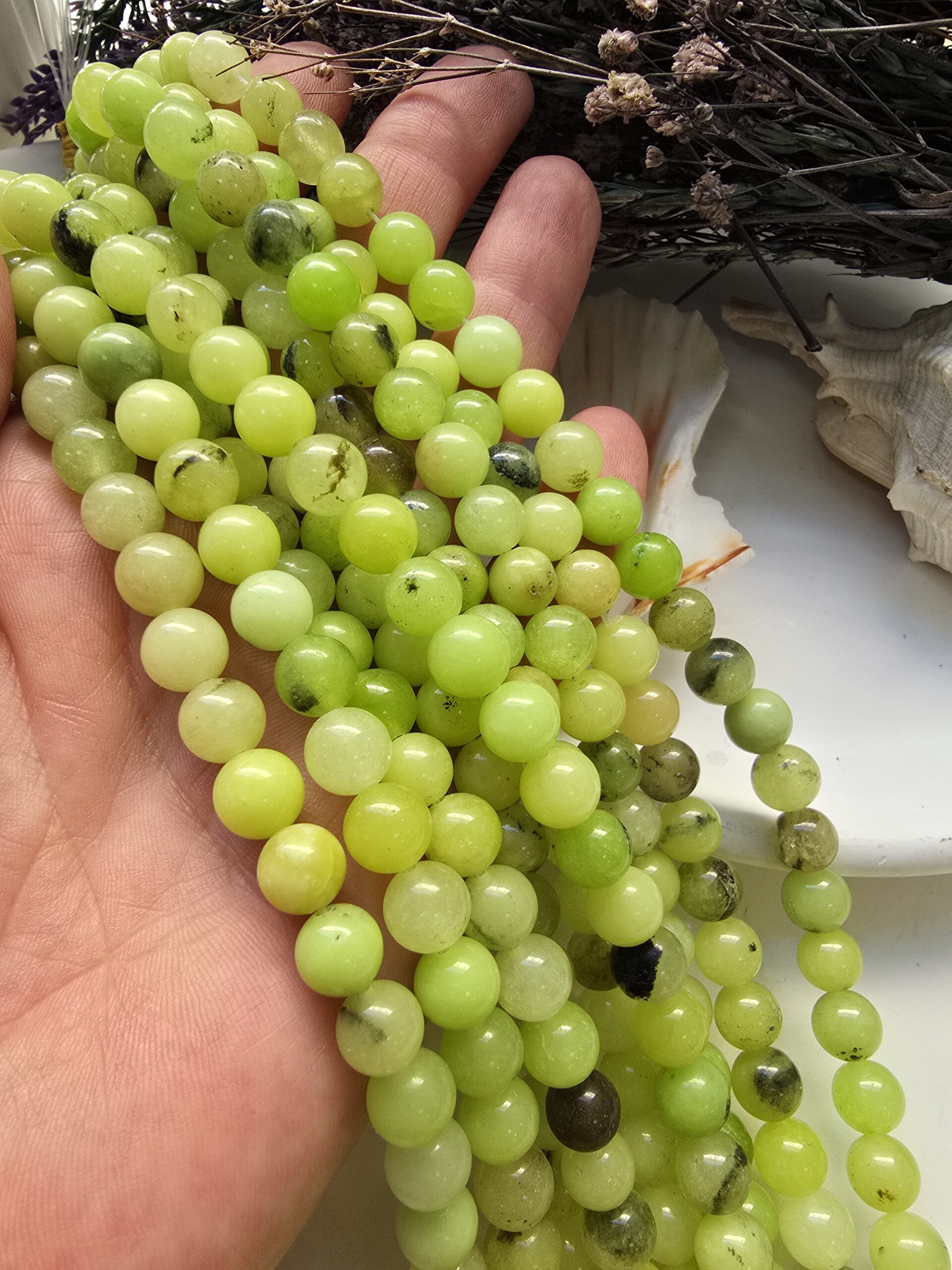 8 MM Serpantin Küre Ceyt Doğal Taş