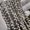 4x6 MM Arpa Yandan Delikli Doğal Barok Gri İnci - Görsel 3