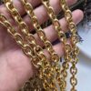 10x12 MM Halka Altın Kaplama Takı Zinciri