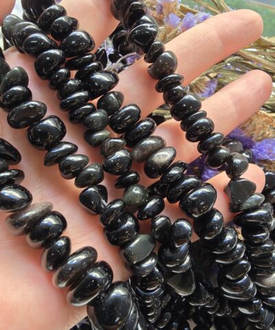 İri Silver Obsidyen Kırık Doğal Taş