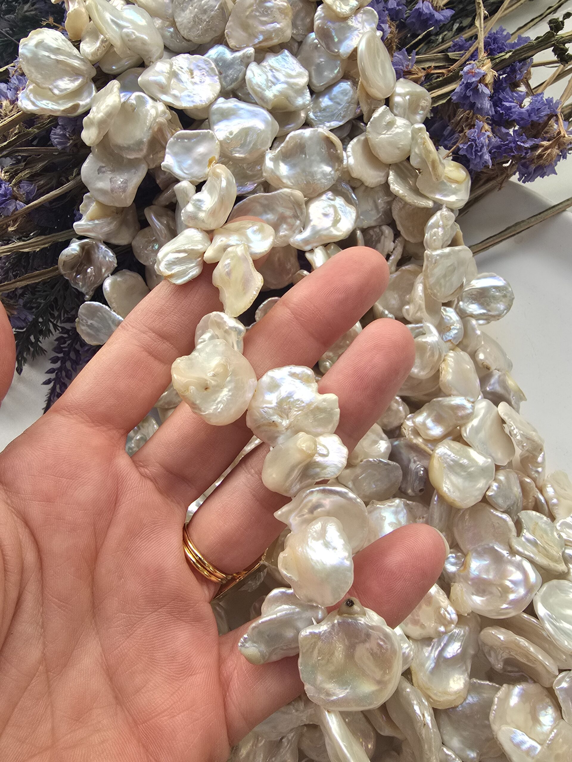 18 MM Amorf Kaşık Barok Doğal İnci