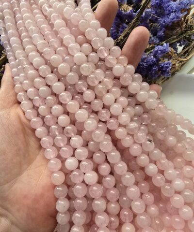 8 MM Küre Pembe Ceyt Kuvars Taşı