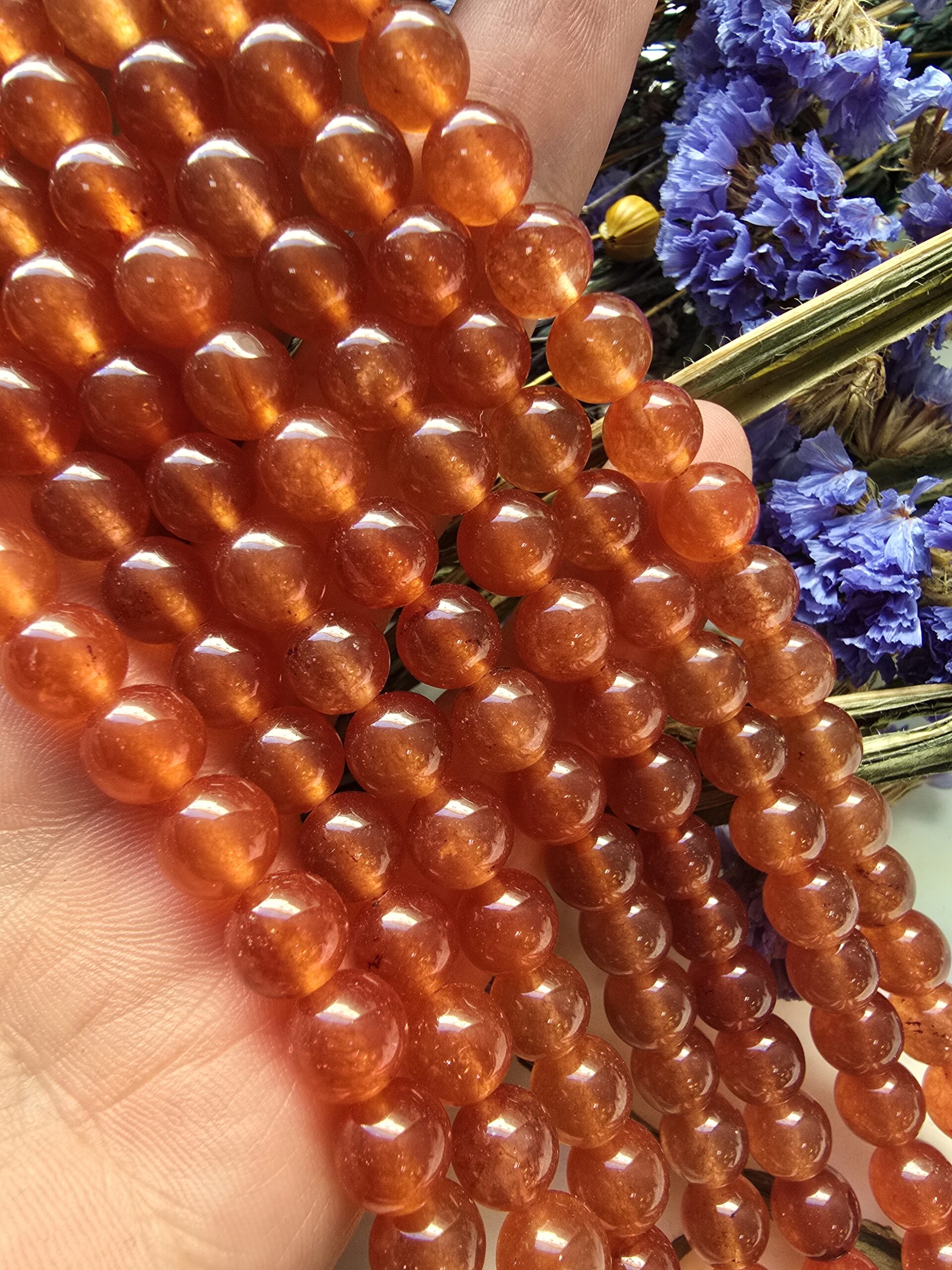 8 MM Küre Karnelyan Ceyt Taşı