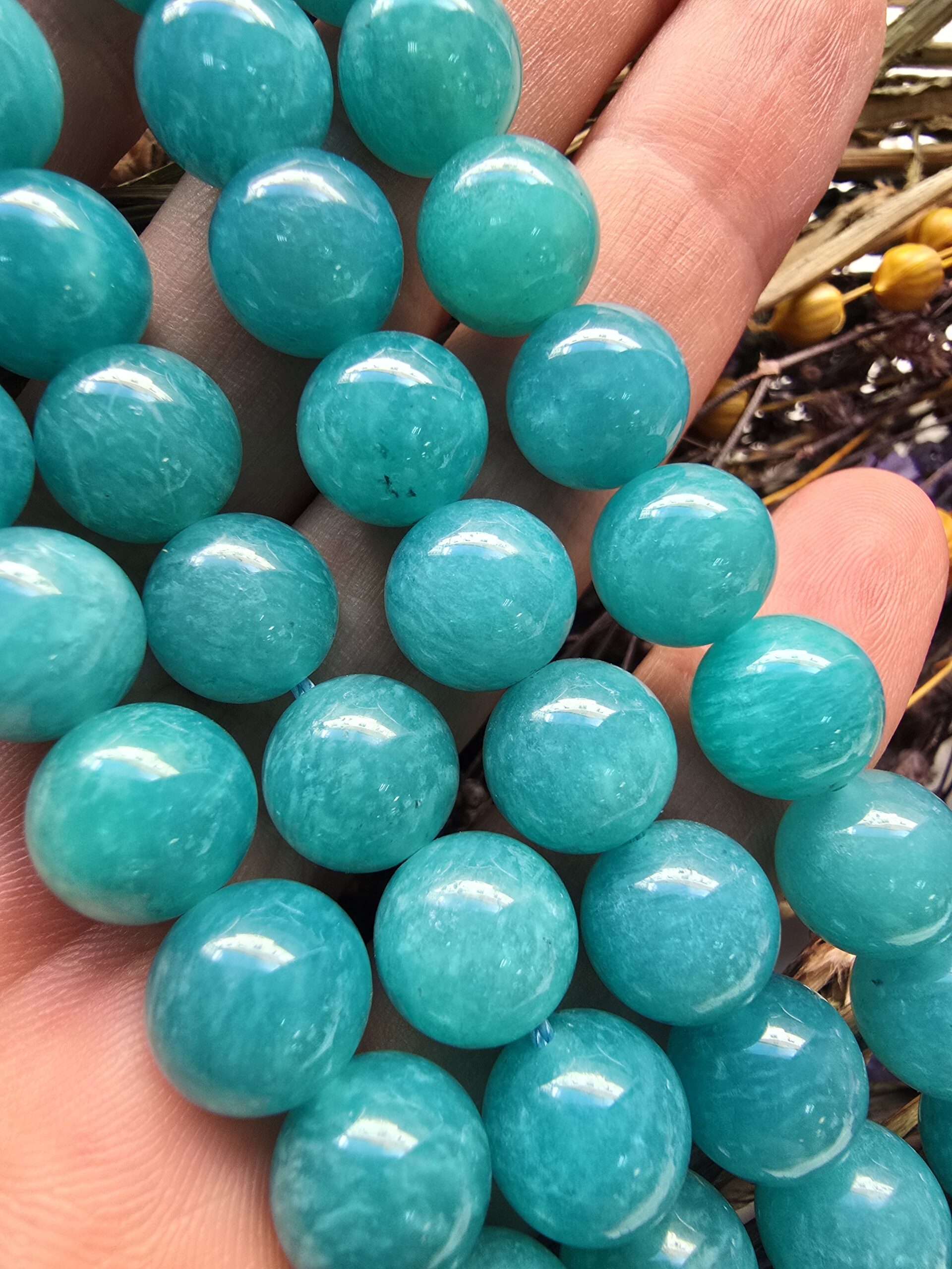 10 MM 5A Aqua Aventurin Doğal Taşı - Görsel 4
