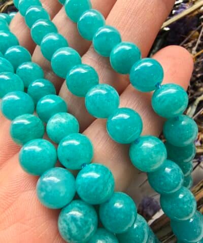 8 MM 5A Aqua Aventurin Doğal Taşı - Görsel 3