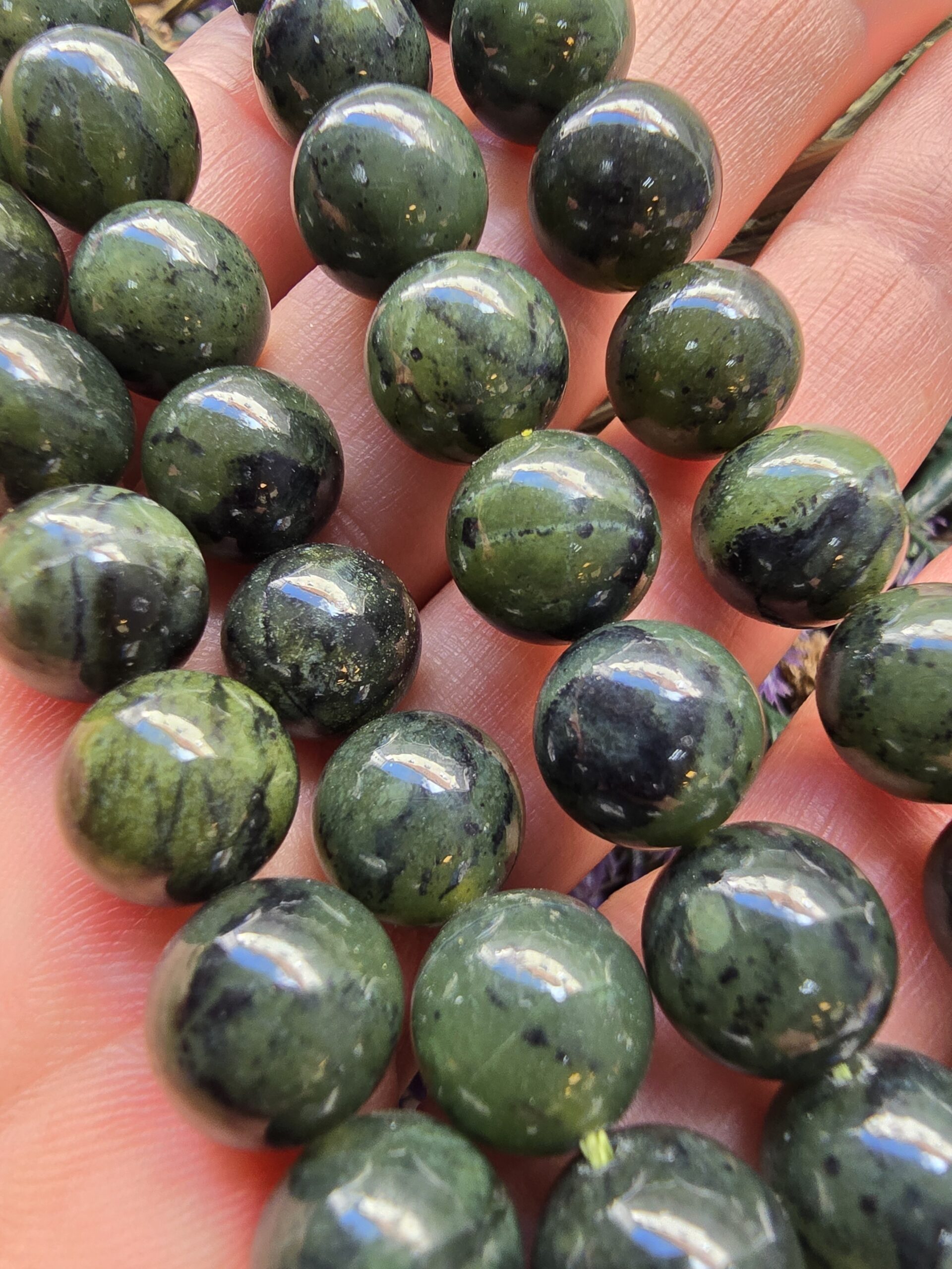 10 MM 5A Doğal Yeşim Taşı Dizi