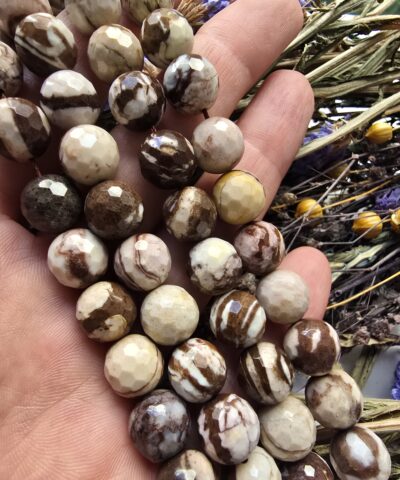 Alternative view of 10 MM Faset Kesim Zebra Jasper Taşı