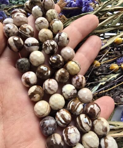 10 MM Faset Kesim Zebra Jasper Taşı - Görsel 3