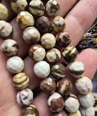 8 MM Faset Kesim Zebra Jasper Taşı
