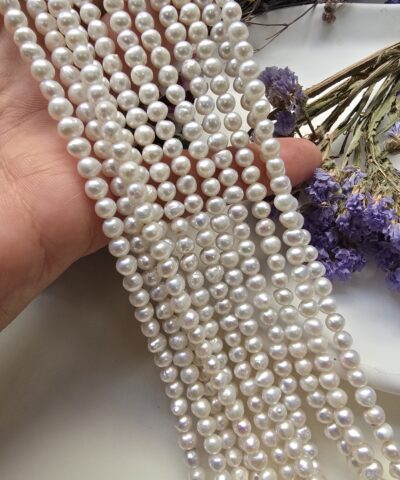 5 MM Premium Oval Doğal Barok İnci