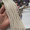 5 MM Oval Beyaz Doğal İnci - Görsel 2