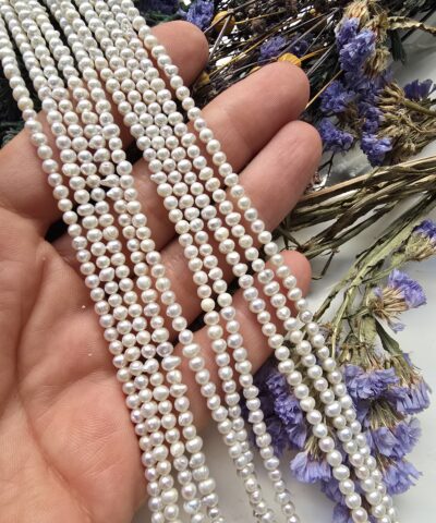 3 MM Oval Doğal Barok İnci