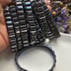 12x8 MM Tila Füme Hematit Taşı Bileklik - Görsel 2