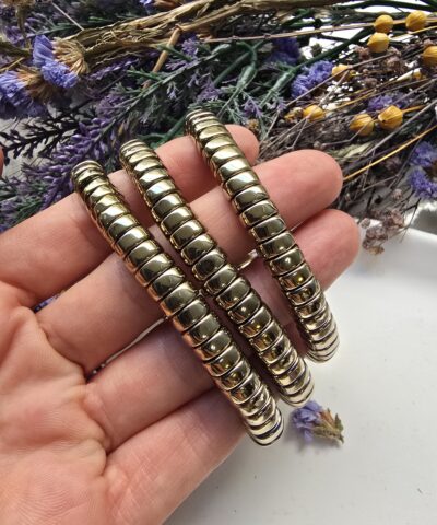 Alternative view of 8x3 MM Rondela Soft Gold Hematit Taşı Bileklik