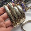12x4 MM Tila Soft Gold Hematit Taşı Bileklik - Görsel 2