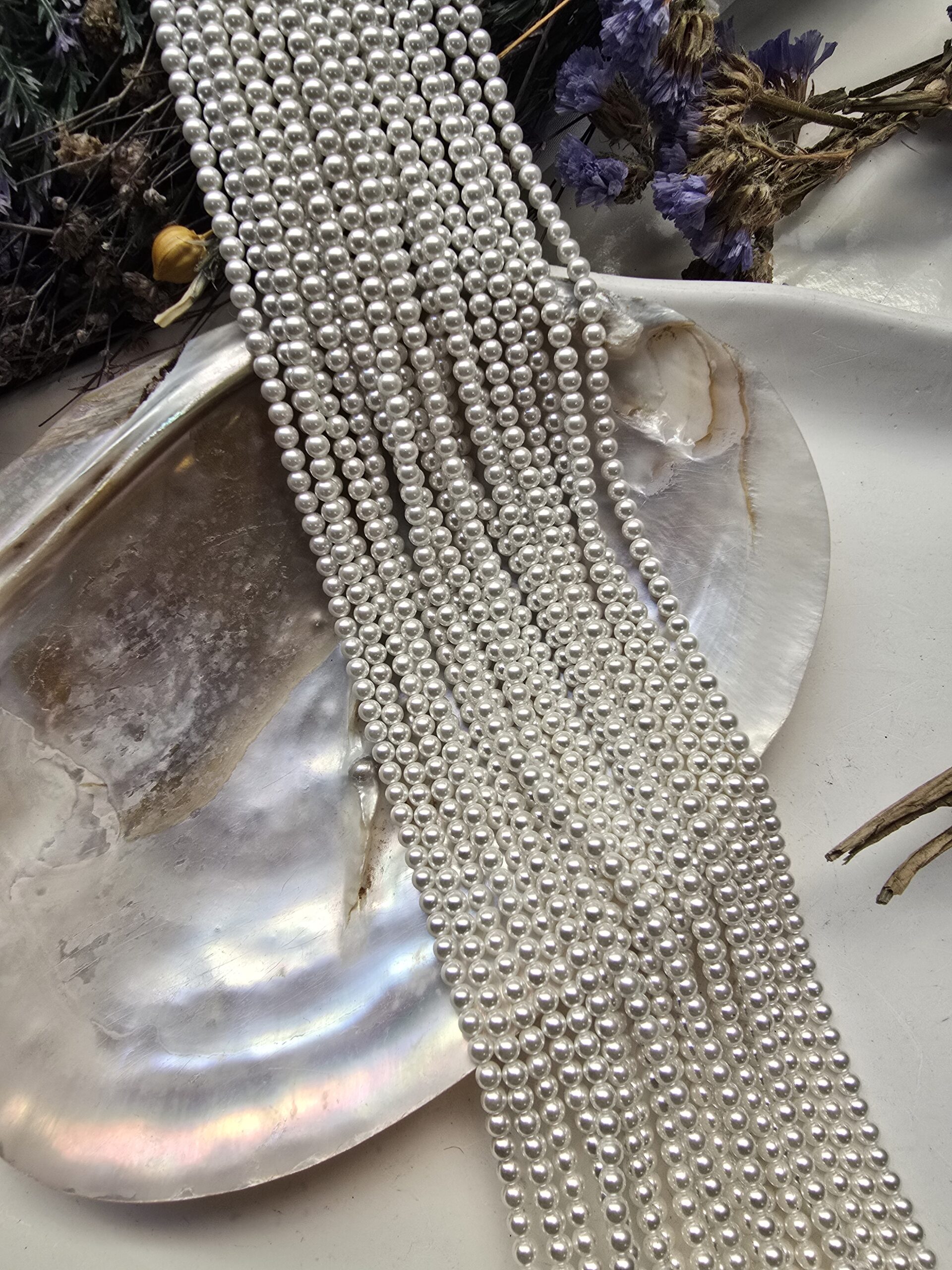 3 MM Küre Beyaz Mayorka İnci