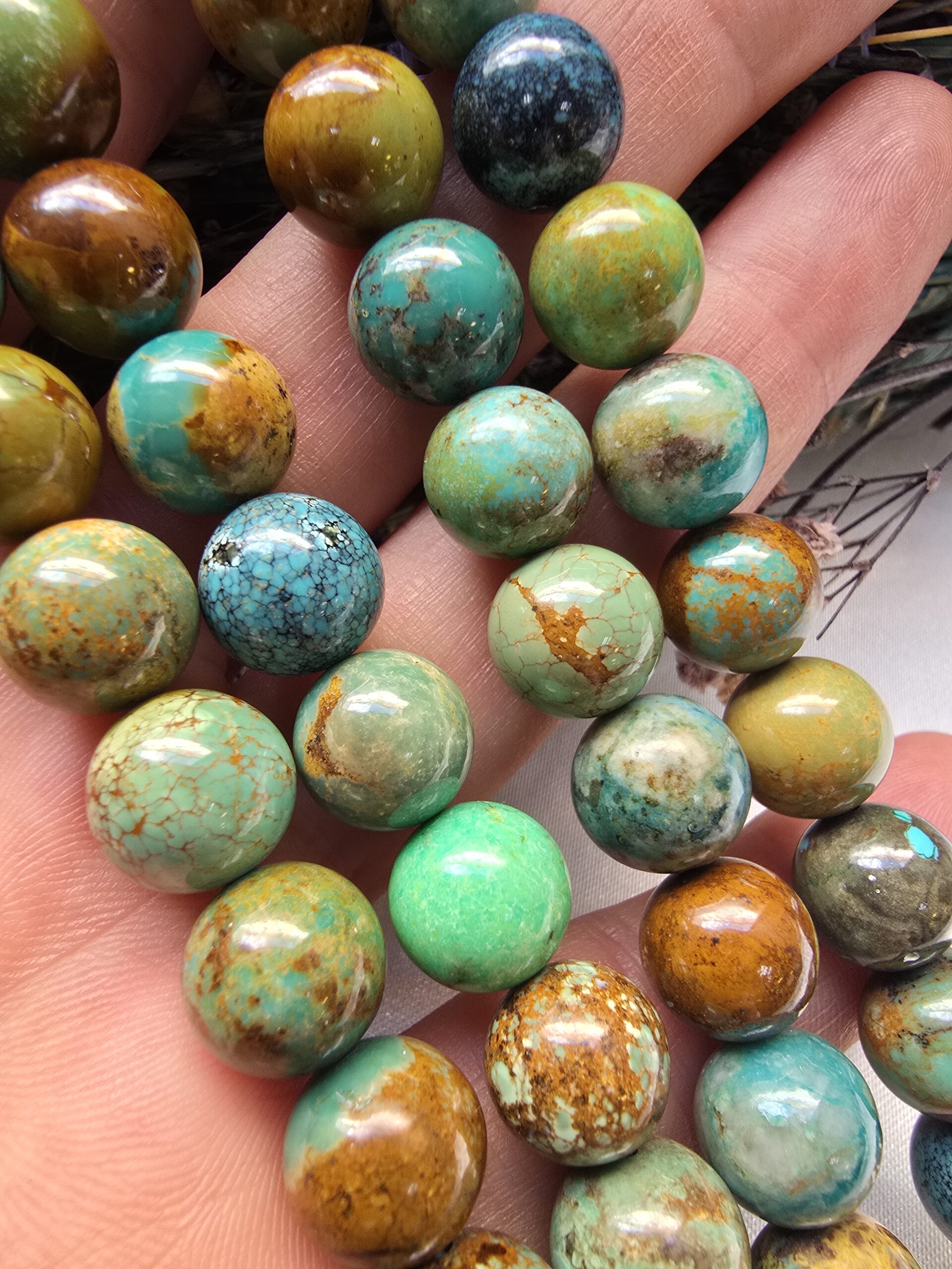 10 MM Arizona Turkuaz Doğal Taşı - Görsel 2