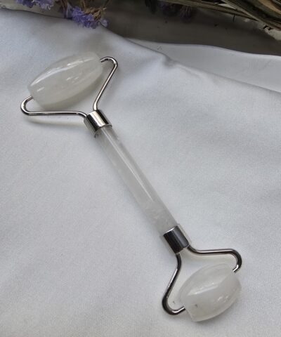 Gümüş Kasa Roller Kristal Kuvars Taşı Masaj Aleti