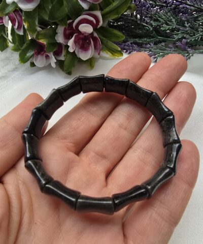 Obsidyen Kemik Doğal Taş Bileklik